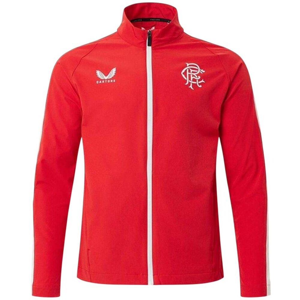 Castore Mens Rangers FC Long-Sleeved Track Jacket / Red
